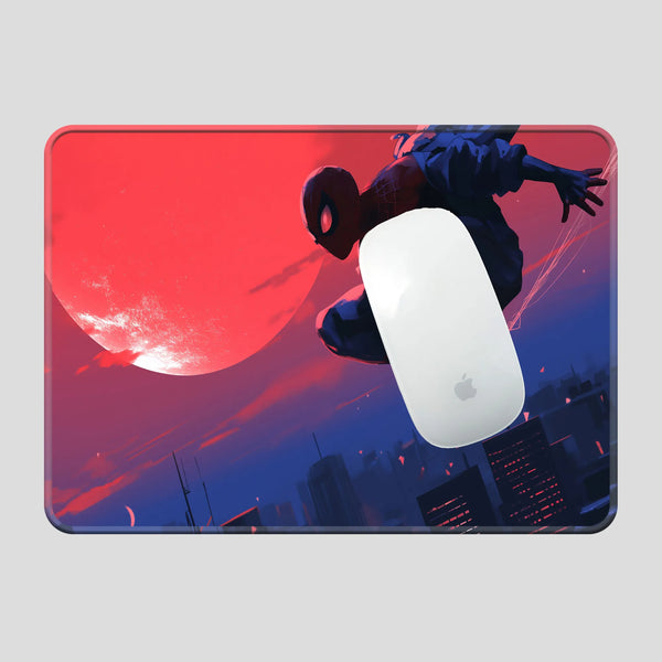 Spider-Man Red Moon Superhero Mousepad