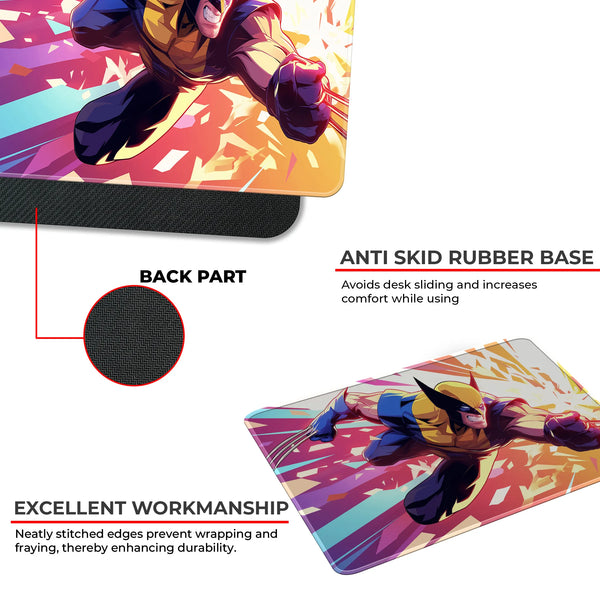 Wolverine Action Slash Superhero Mousepad