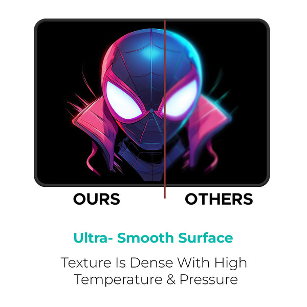 Miles Morales Neon Portrait Superhero Mousepad