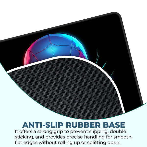 Miles Morales Neon Portrait Superhero Mousepad