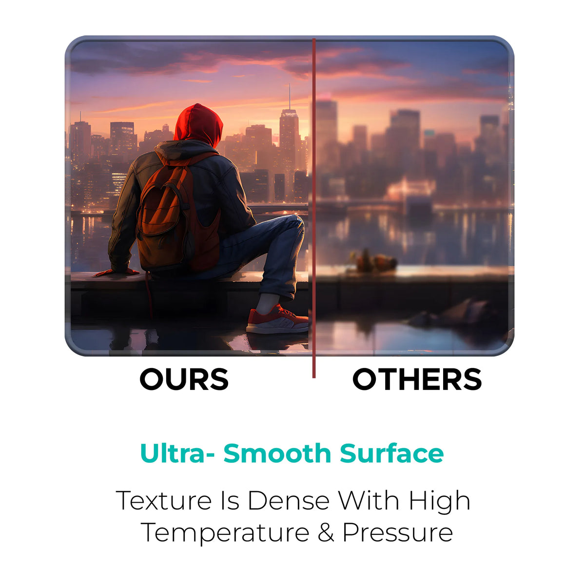 Miles Morales City Sunset Superhero Mousepad