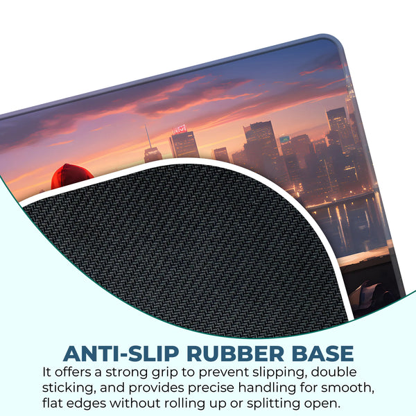Miles Morales City Sunset Superhero Mousepad