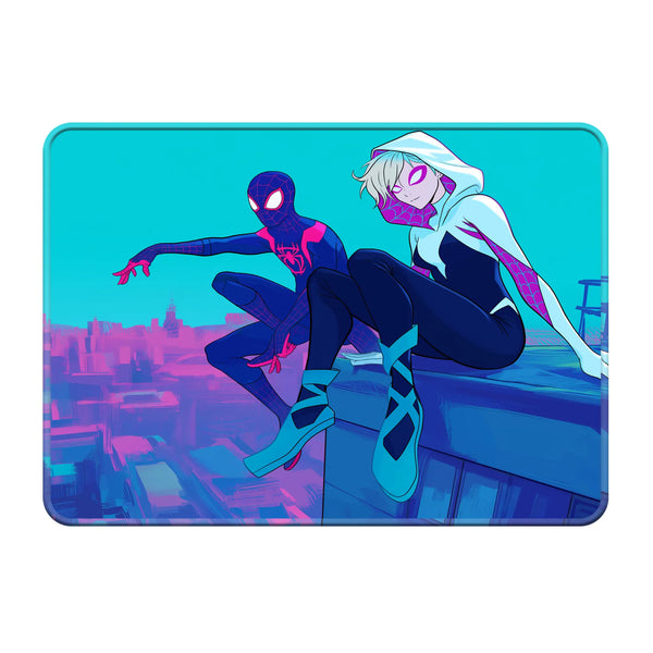 Miles Morales and Spider Gwen Duo Superhero Mousepad