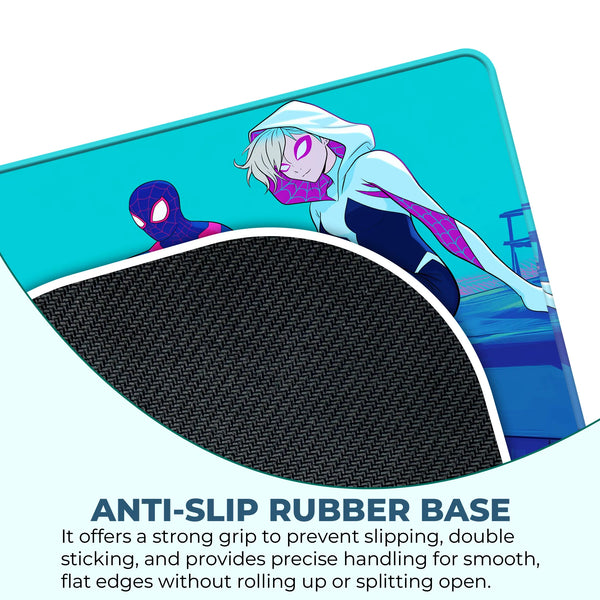 Miles Morales and Spider Gwen Duo Superhero Mousepad