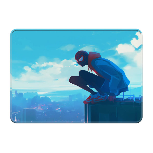 Miles Morales Skyline Pose Superhero Mousepad