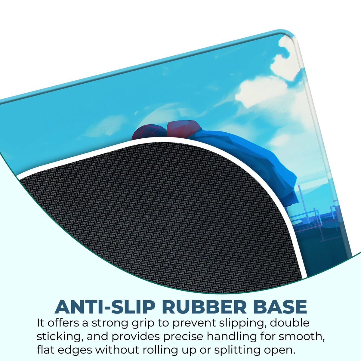Miles Morales Skyline Pose Superhero Mousepad