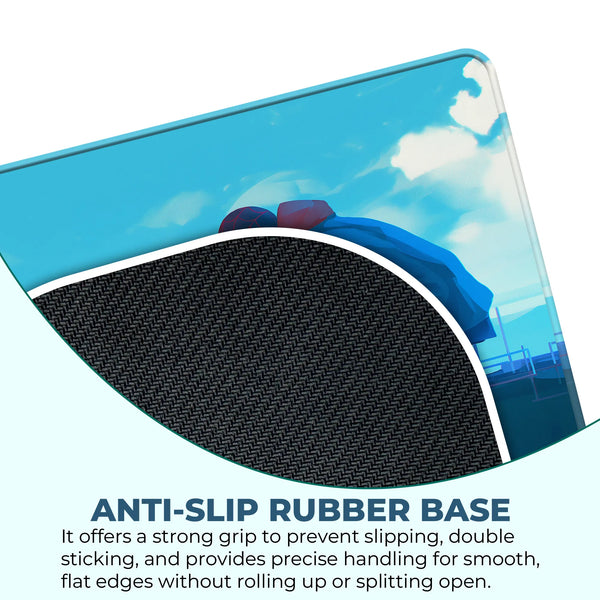 Miles Morales Skyline Pose Superhero Mousepad