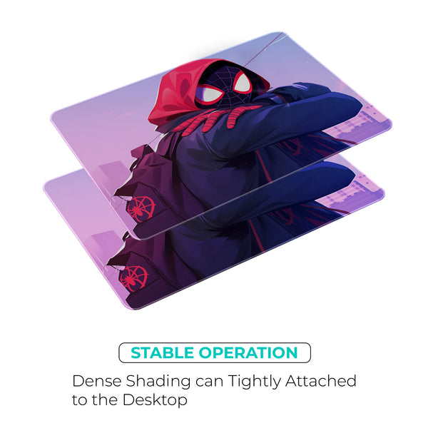 Miles Morales Red Hoodie Style Superhero Mousepad