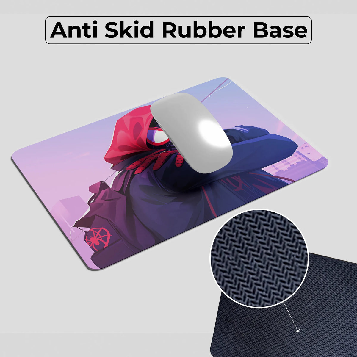 Miles Morales Red Hoodie Style Superhero Mousepad