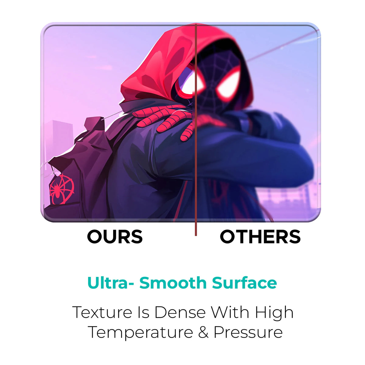 Miles Morales Red Hoodie Style Superhero Mousepad