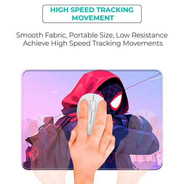 Miles Morales Red Hoodie Style Superhero Mousepad