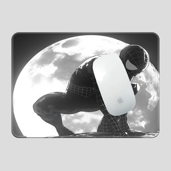Black Suit Spider-Man Moonlight Superhero Mousepad