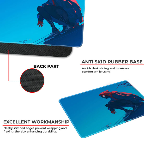Miles Morales Rooftop Vigil Superhero Mousepad