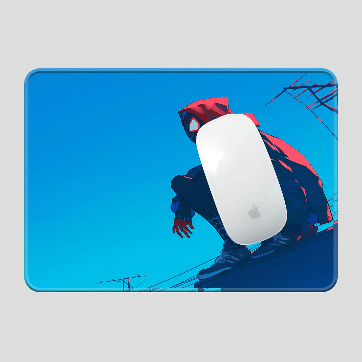 Miles Morales Rooftop Vigil Superhero Mousepad