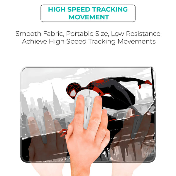 Miles Morales Noir City Superhero Mousepad