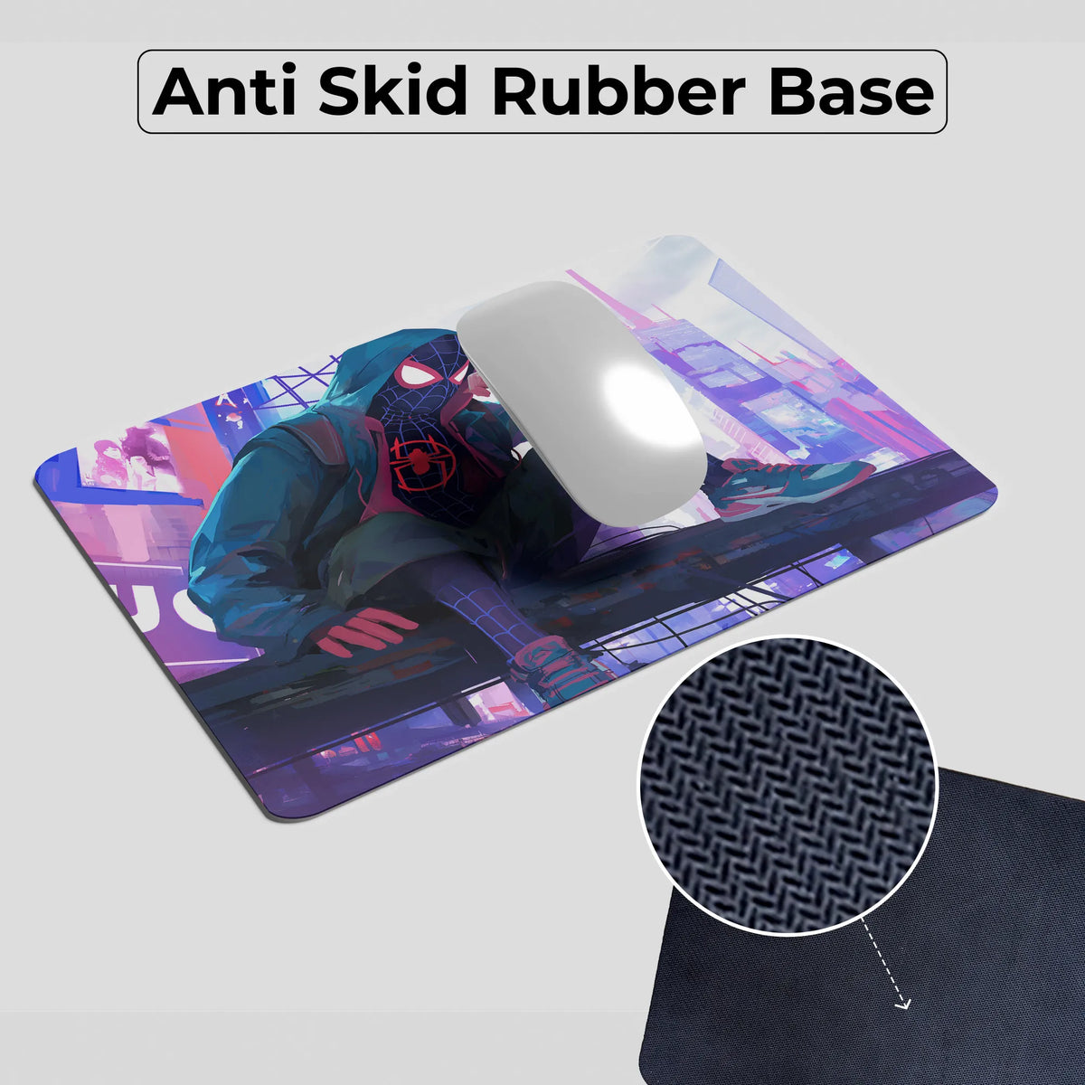 Miles Morales City Glow Superhero Mousepad