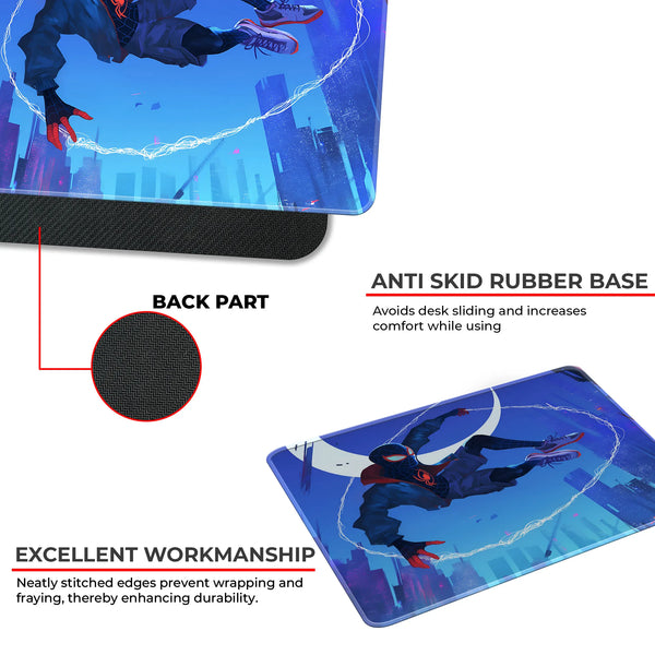 Miles Morales Swing Motion Superhero Mousepad