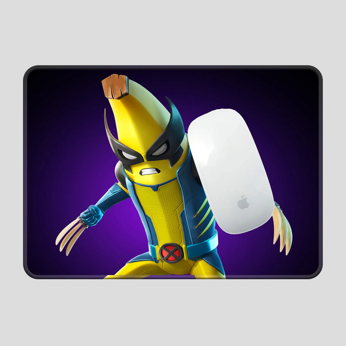 Banana Wolverine Fun Superhero Mousepad