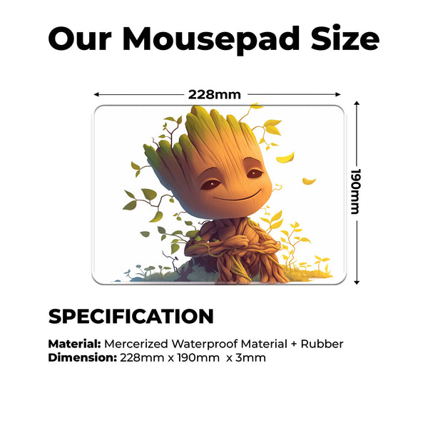 Baby Groot Cute Superhero Mousepad