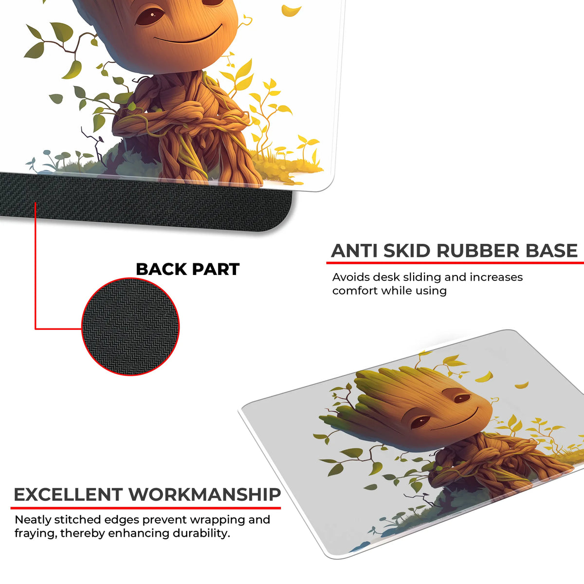 Baby Groot Cute Superhero Mousepad