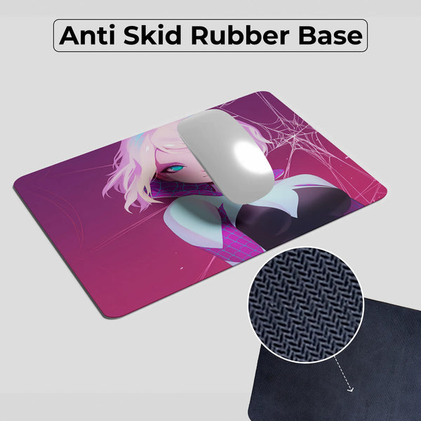 Spider Gwen Anime Style Superhero Mousepad
