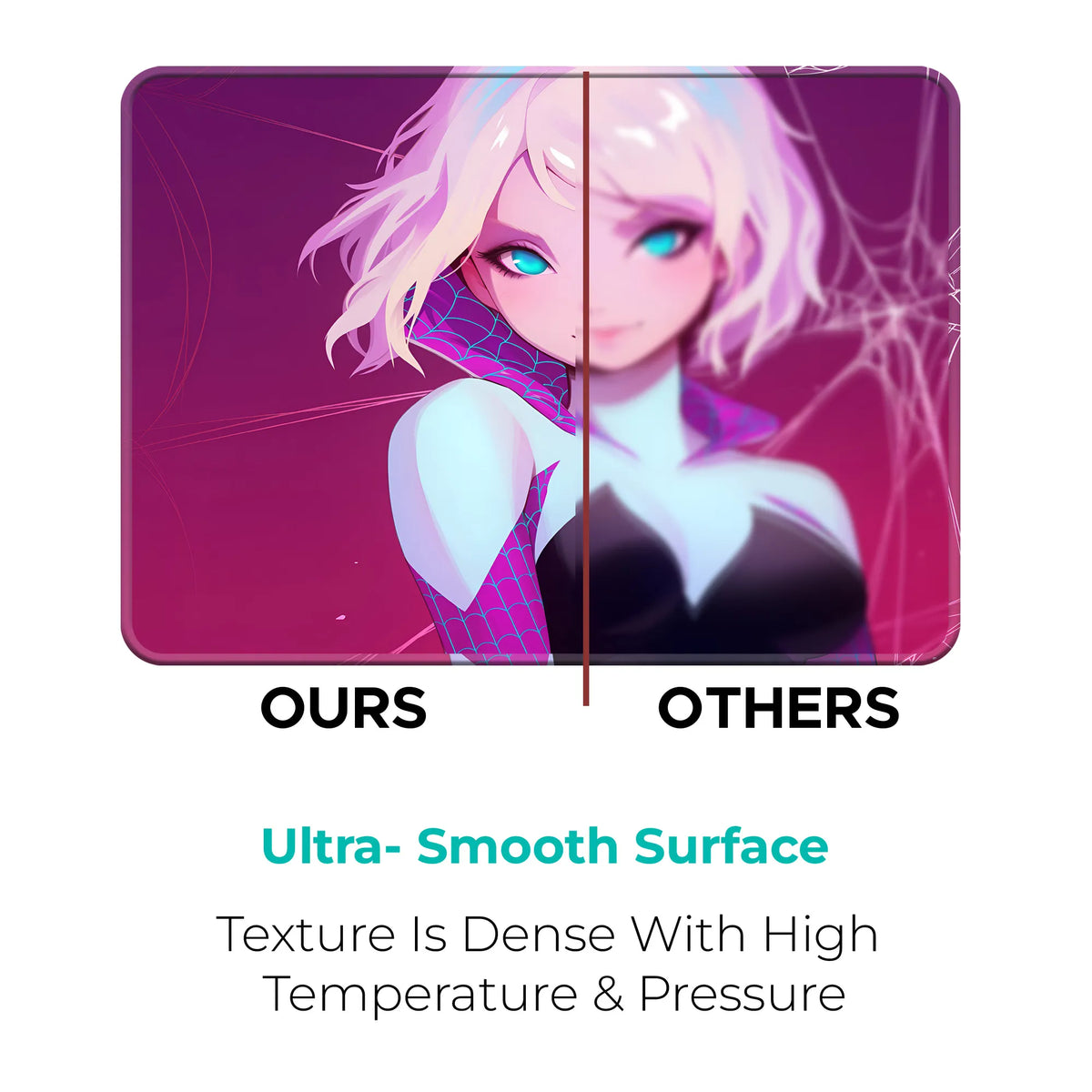 Spider Gwen Anime Style Superhero Mousepad