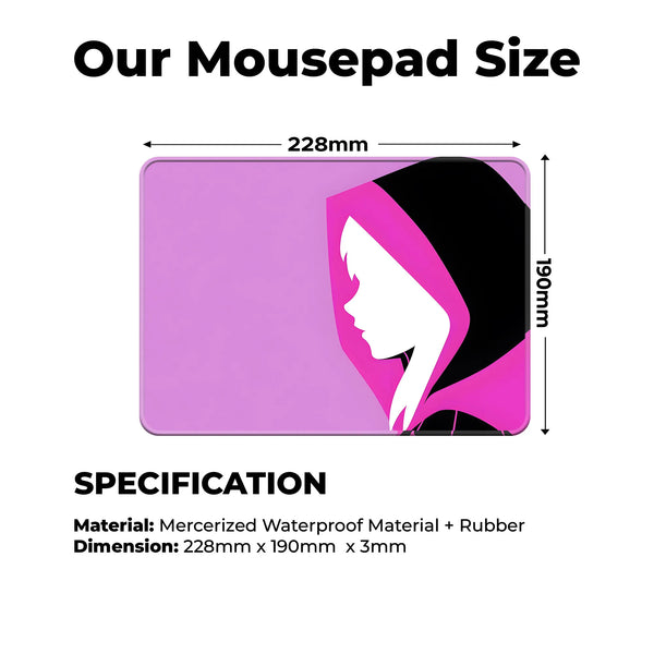 Spider Gwen Minimal Art Superhero Mousepad
