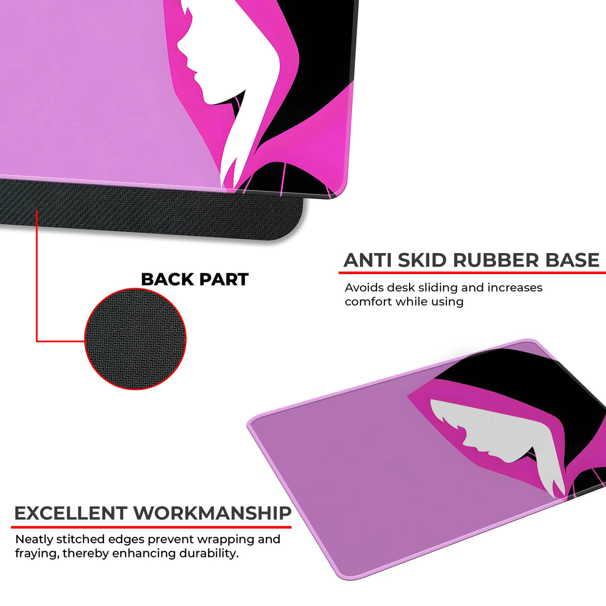 Spider Gwen Minimal Art Superhero Mousepad