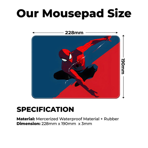 Spider-Man Red Blue Swing Superhero Mousepad