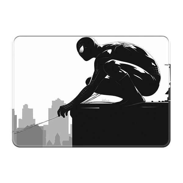 Black Suit Spider-Man City Superhero Mousepad