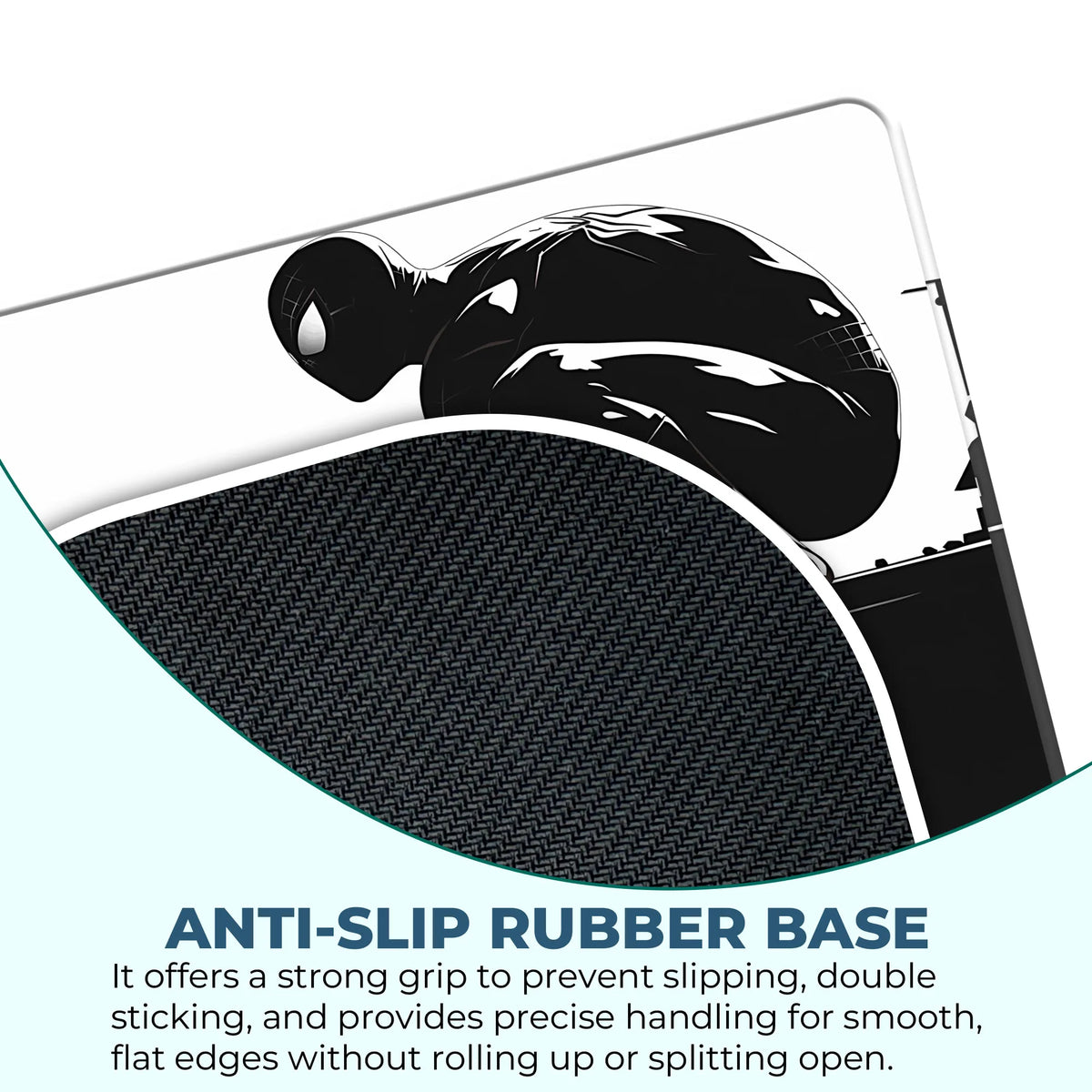 Black Suit Spider-Man City Superhero Mousepad