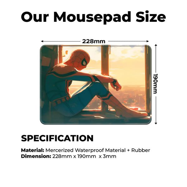 Spider Gwen Anime Style Superhero Mousepad