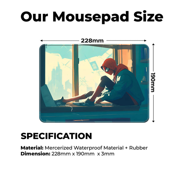 Spider Gwen Minimal Side Superhero Mousepad