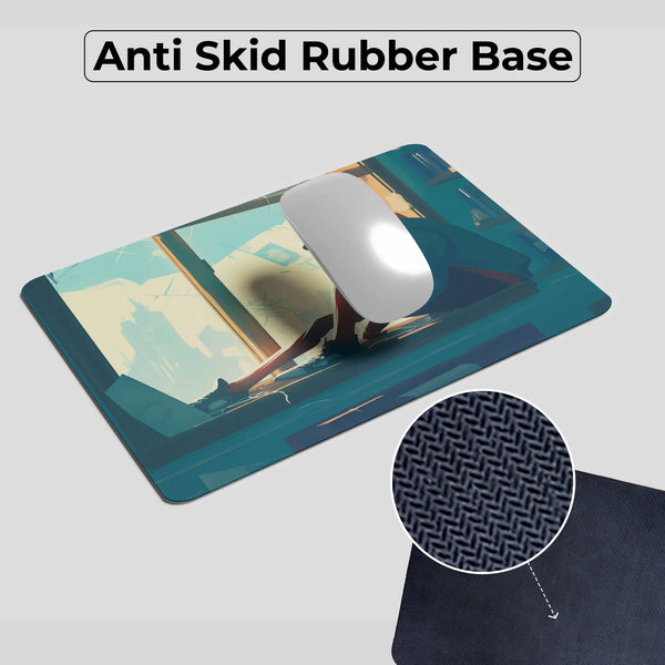 Spider Gwen Minimal Side Superhero Mousepad