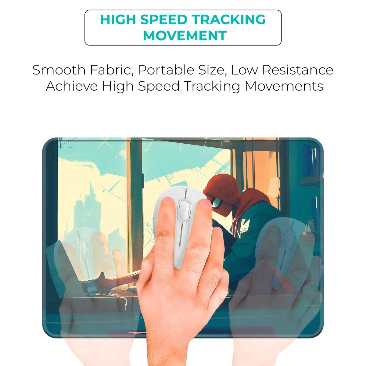 Spider Gwen Minimal Side Superhero Mousepad