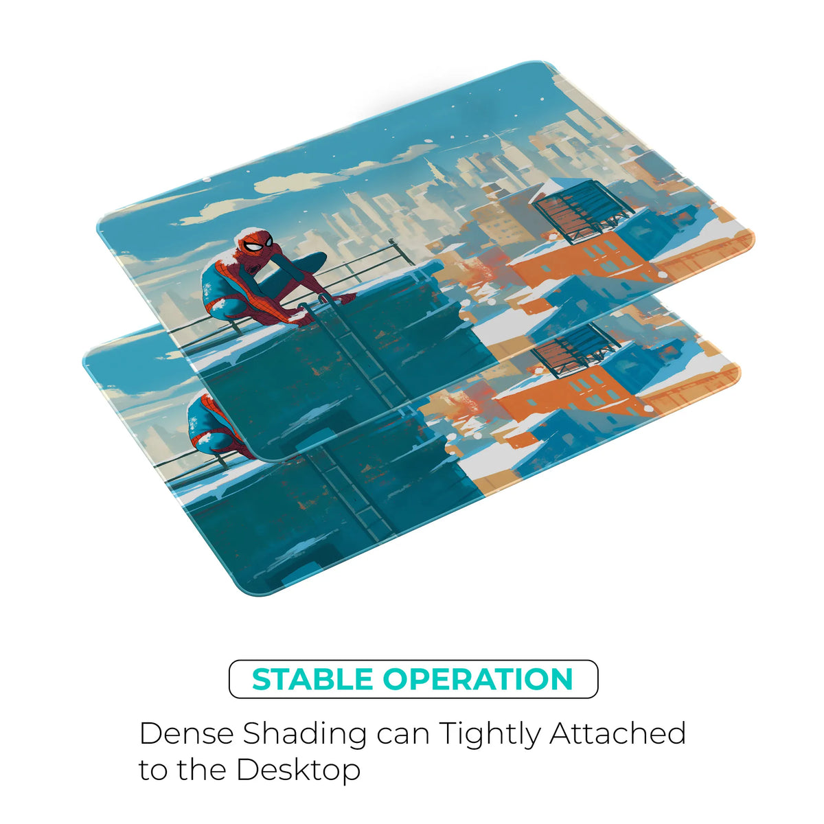 Spider-Man Winter Rooftop Superhero Mousepad