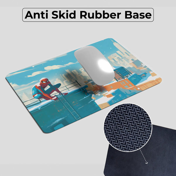 Spider-Man Winter Rooftop Superhero Mousepad