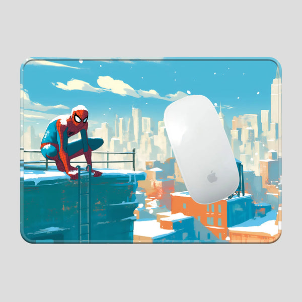 Spider-Man Winter Rooftop Superhero Mousepad