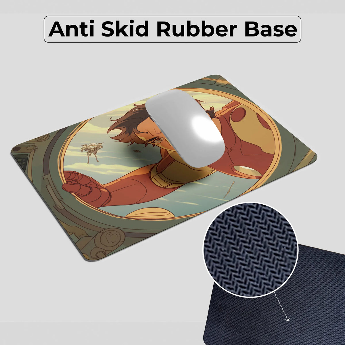 Iron Man Space View Superhero Mousepad