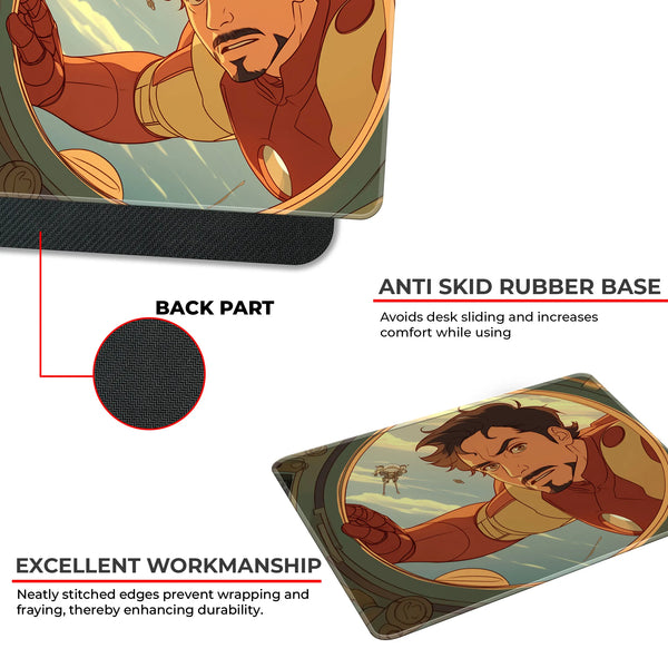 Iron Man Space View Superhero Mousepad