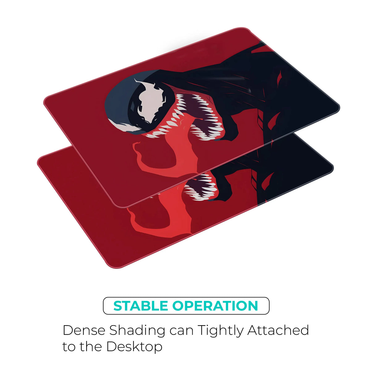 Venom Red Silhouette Superhero Mousepad
