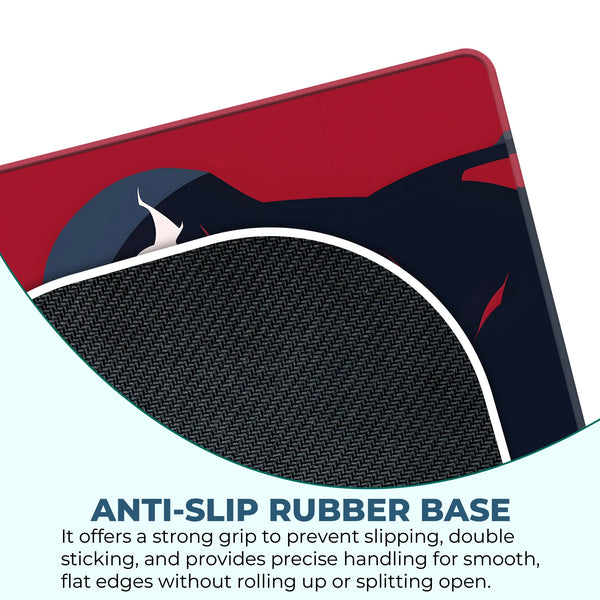 Venom Red Silhouette Superhero Mousepad