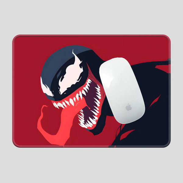 Venom Red Silhouette Superhero Mousepad