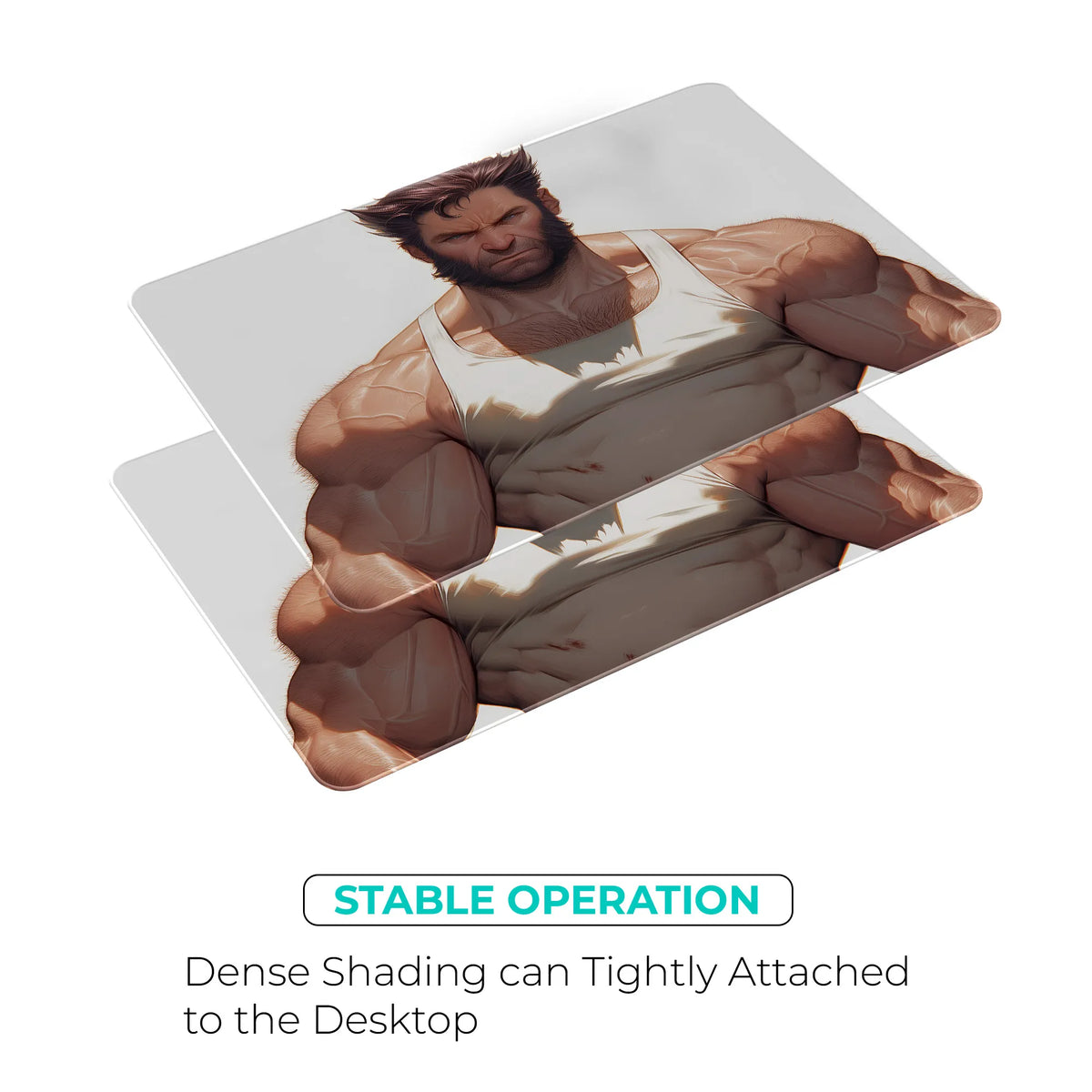 Wolverine Tank Top Strength Superhero Mousepad
