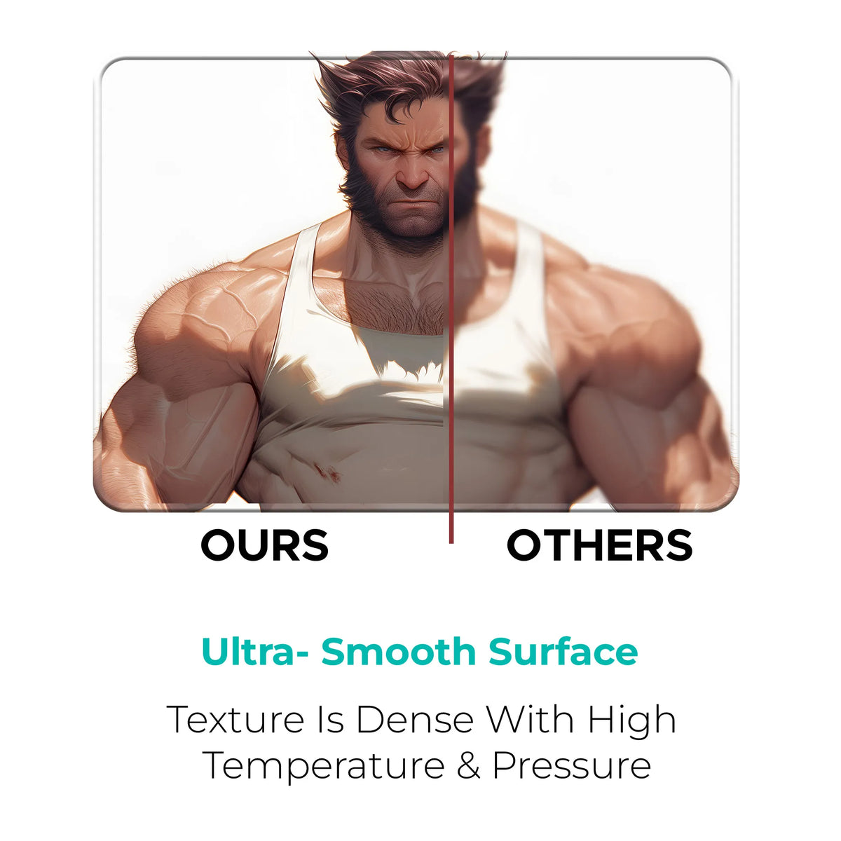Wolverine Tank Top Strength Superhero Mousepad