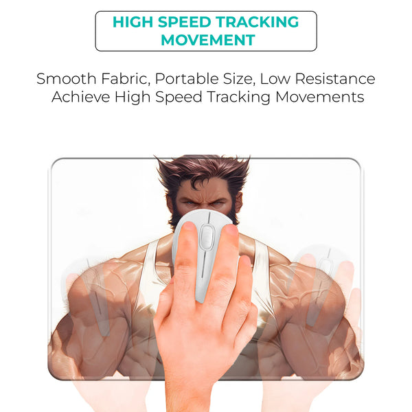 Wolverine Tank Top Strength Superhero Mousepad
