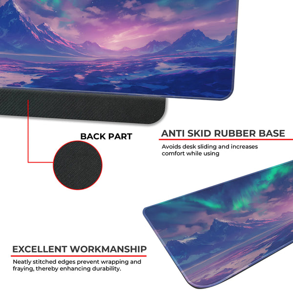 Aurora Dreamscape Mountain View Deskmat