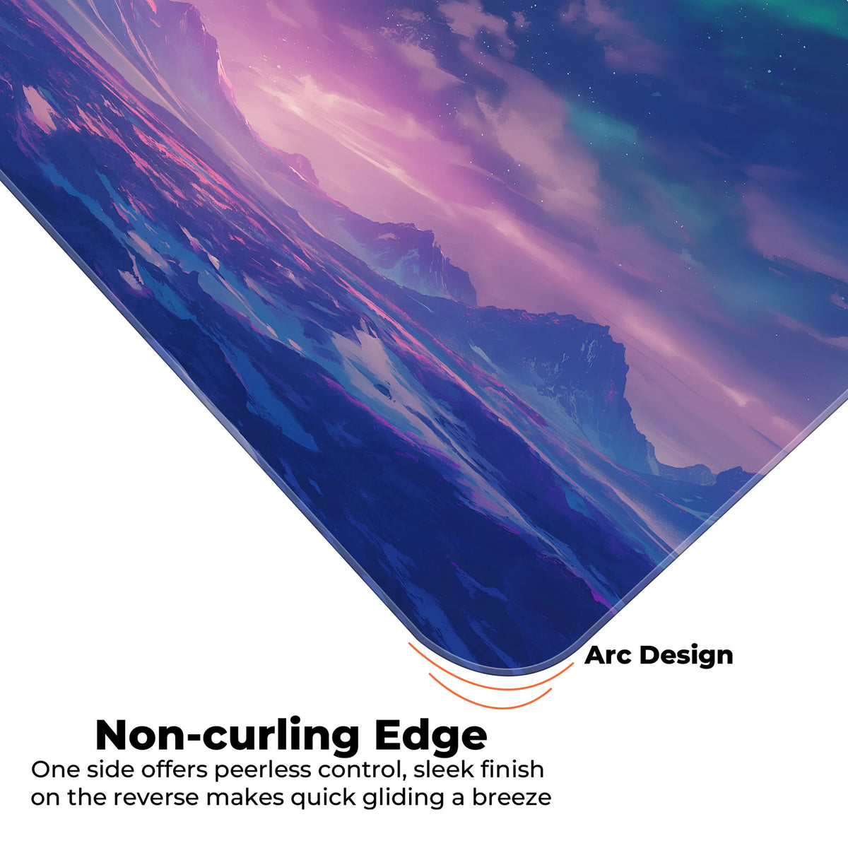 Aurora Dreamscape Mountain View Deskmat