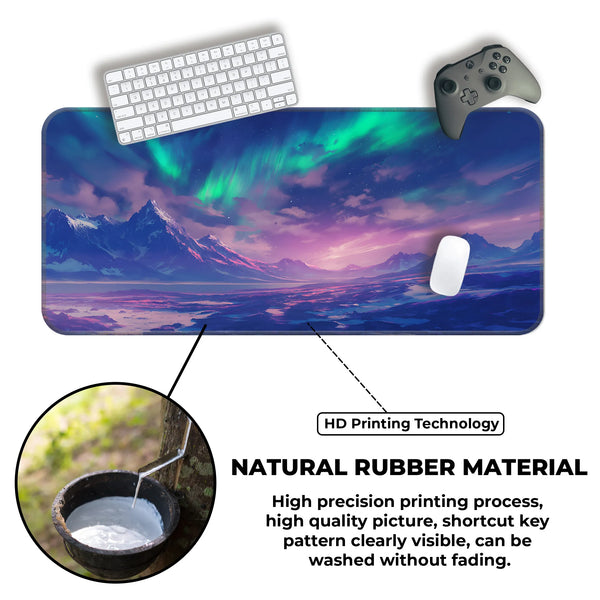 Aurora Dreamscape Mountain View Deskmat