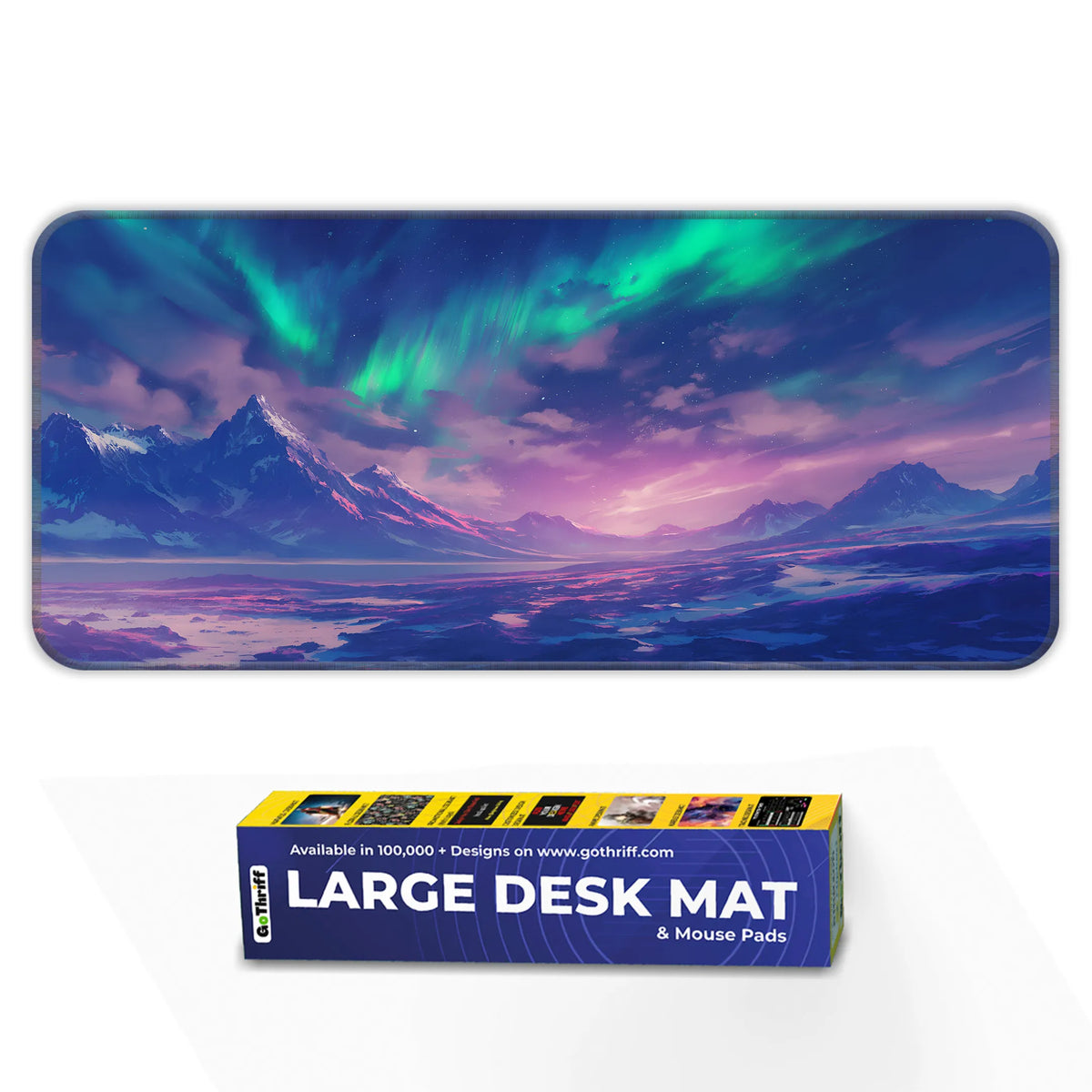 Aurora Dreamscape Mountain View Deskmat